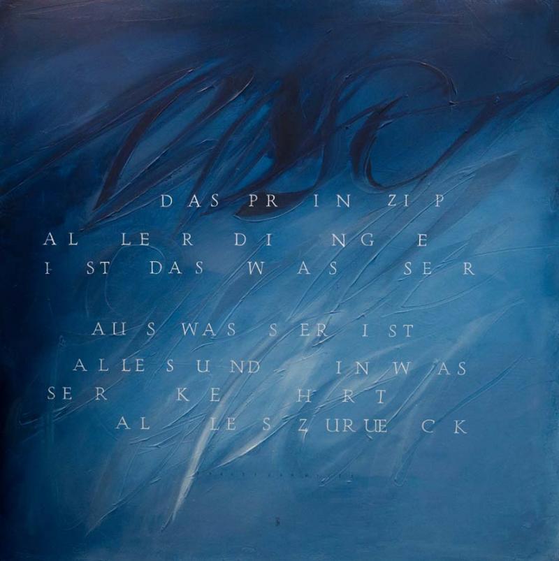 Schrift und Wasser