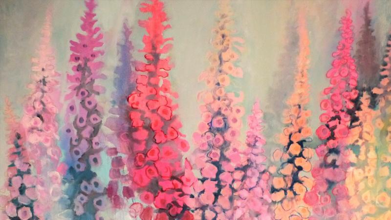 Dynamische Acrylmalerei