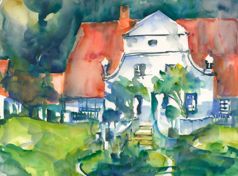 Expressive Aquarellmalerei