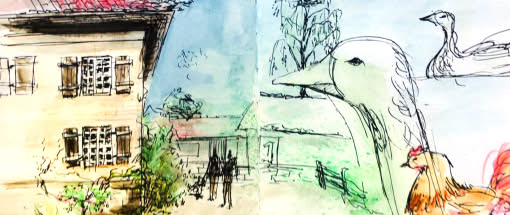 Einstieg ins Urban Sketching – Herbst in Worpswede
