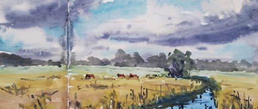Skizzenbuch und Aquarell: Licht und Stimmung einfangen