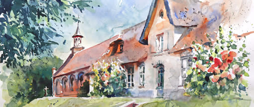 Reiseskizzen in Aquarell