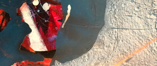 Abstraktes Malen mit Acrylfarben
