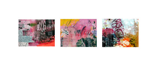 MixedMedia - die zeichnerische Collage im Kleinformat