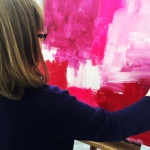 Malen lernen mit Staffelei im Atelier